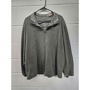 Tommy Bahama Pullover Sweater Mens Reversible 1/4 Zip Mock Neck Green xl
